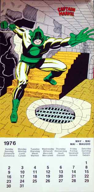 Marvel Kalender 1976