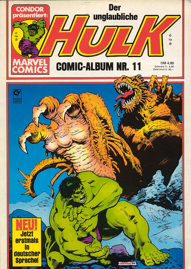 Der gewaltige Hulk Album Condor Cover