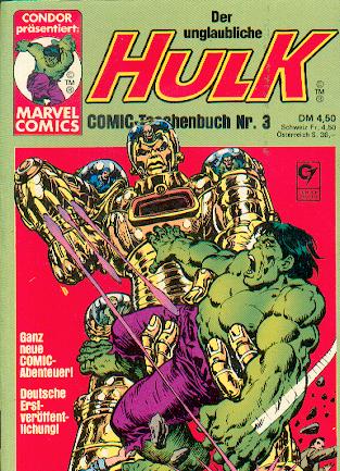 Der unglaubliche Hulk Condor Cover