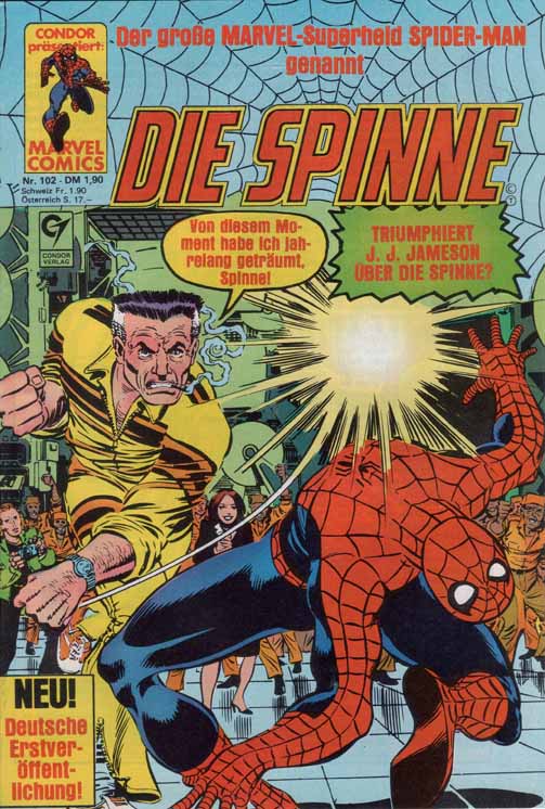 Condor Marvel Comic Die Spinne Spider Man Spiderman Comics Z2 Nr 255