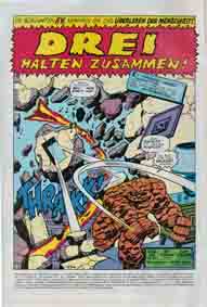 Williams Recht Marvel die fantastischen Vier Splashseite