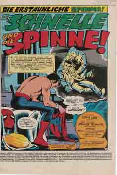 Williams Recht Marvel die Spinne Splashseite