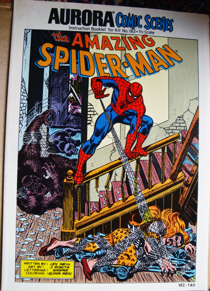 Aurora Comic Spinne Spider-Man Bausatz