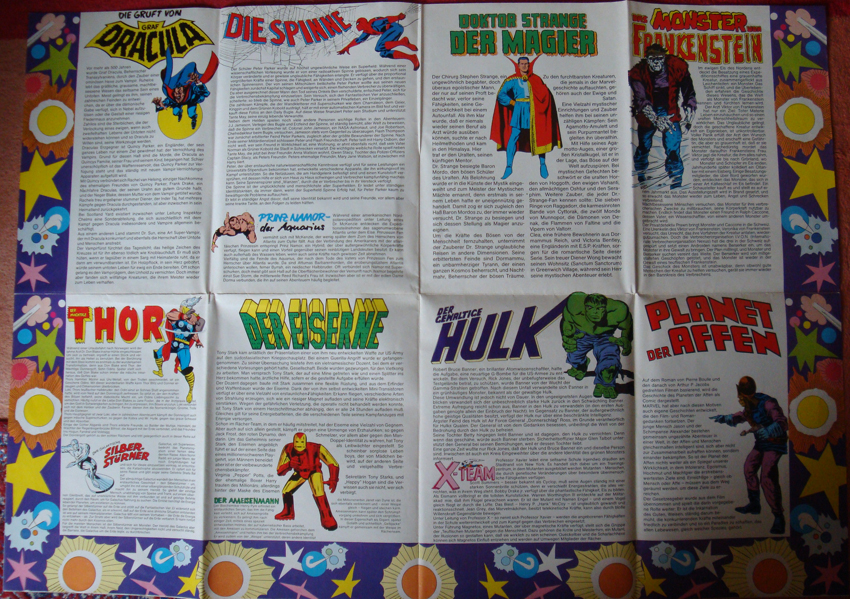 Marvel Riesen-Poster Rückseite Williams