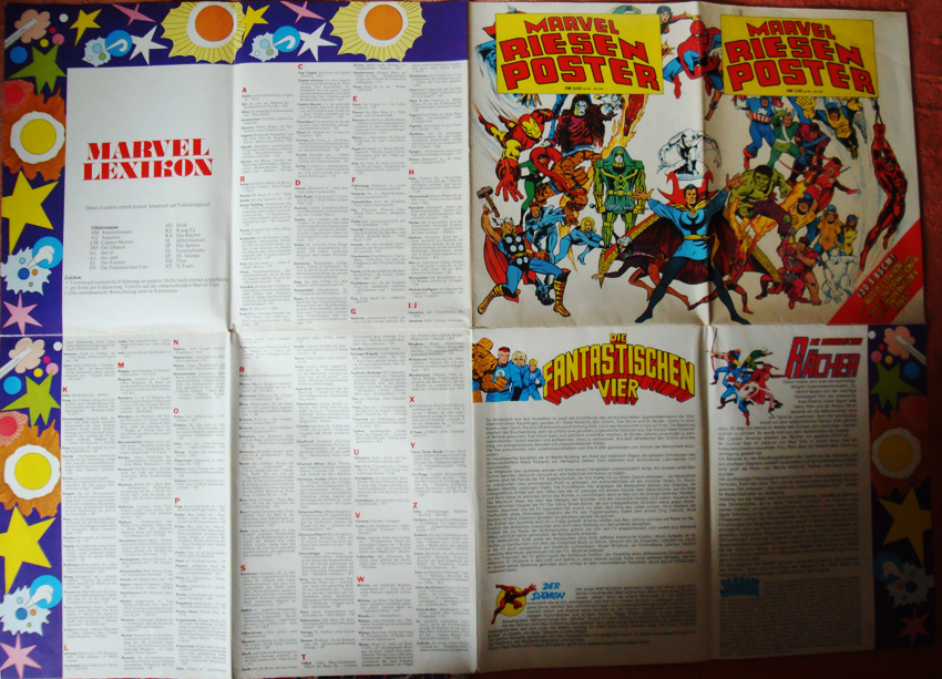 Marvel-Riesenposter Rückseite 