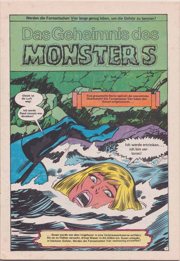 HIT-Comics fantastischen Vier Splash Page